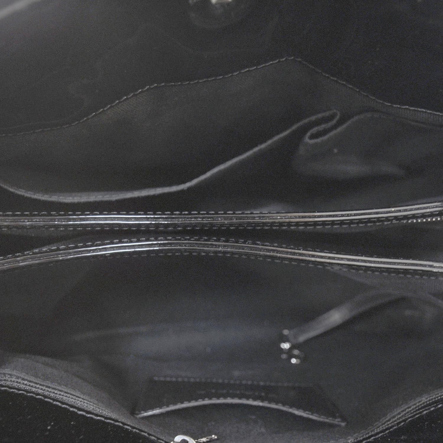 Chanel Patent Quilted Large Just Mademoiselle Black 7 of 10