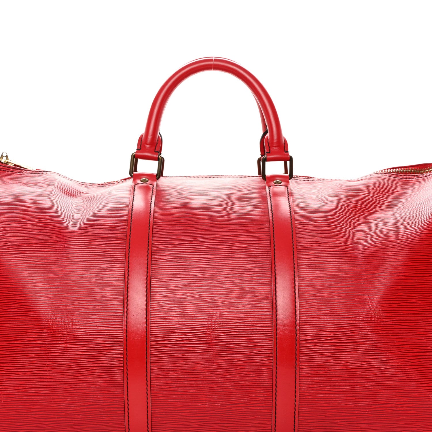Louis Vuitton Epi Keepall 55 Castillan Red 7 of 16