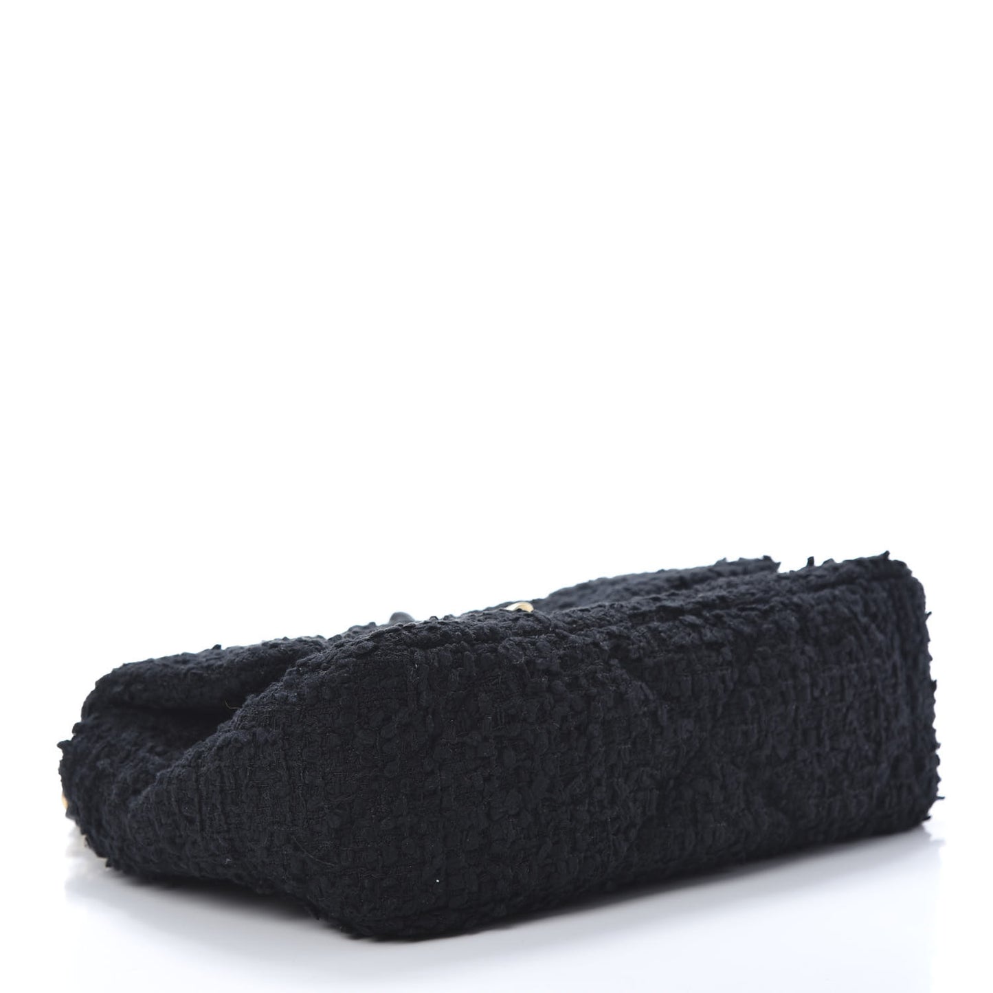 Tweed Quilted Medium Chanel 19 Flap Black