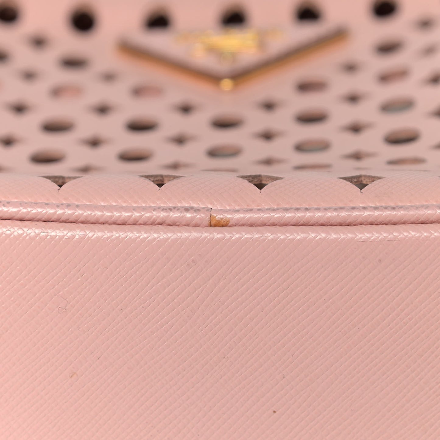 Saffiano Perforated Crossbody Orchidea