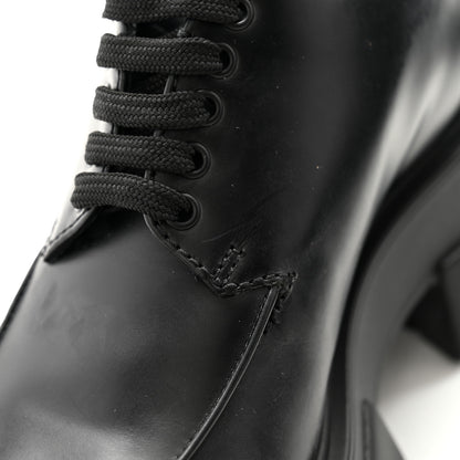 Prada Spazzolato Rois Monolith 55mm Derby Loafers 35.5 Black 8 of 9