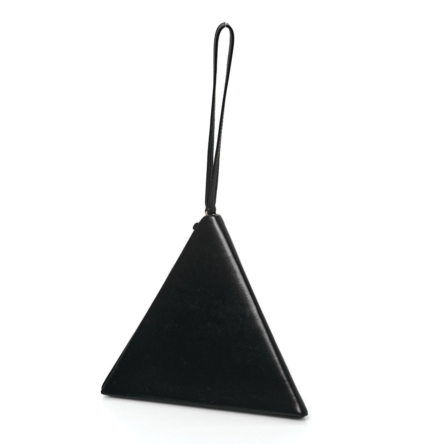Saint Laurent Lambskin Pyramid Clutch Black 3 of 12