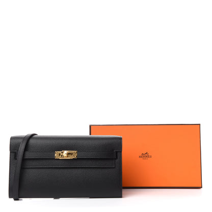 Hermes Epsom Kelly Wallet To Go Black 7 of 7