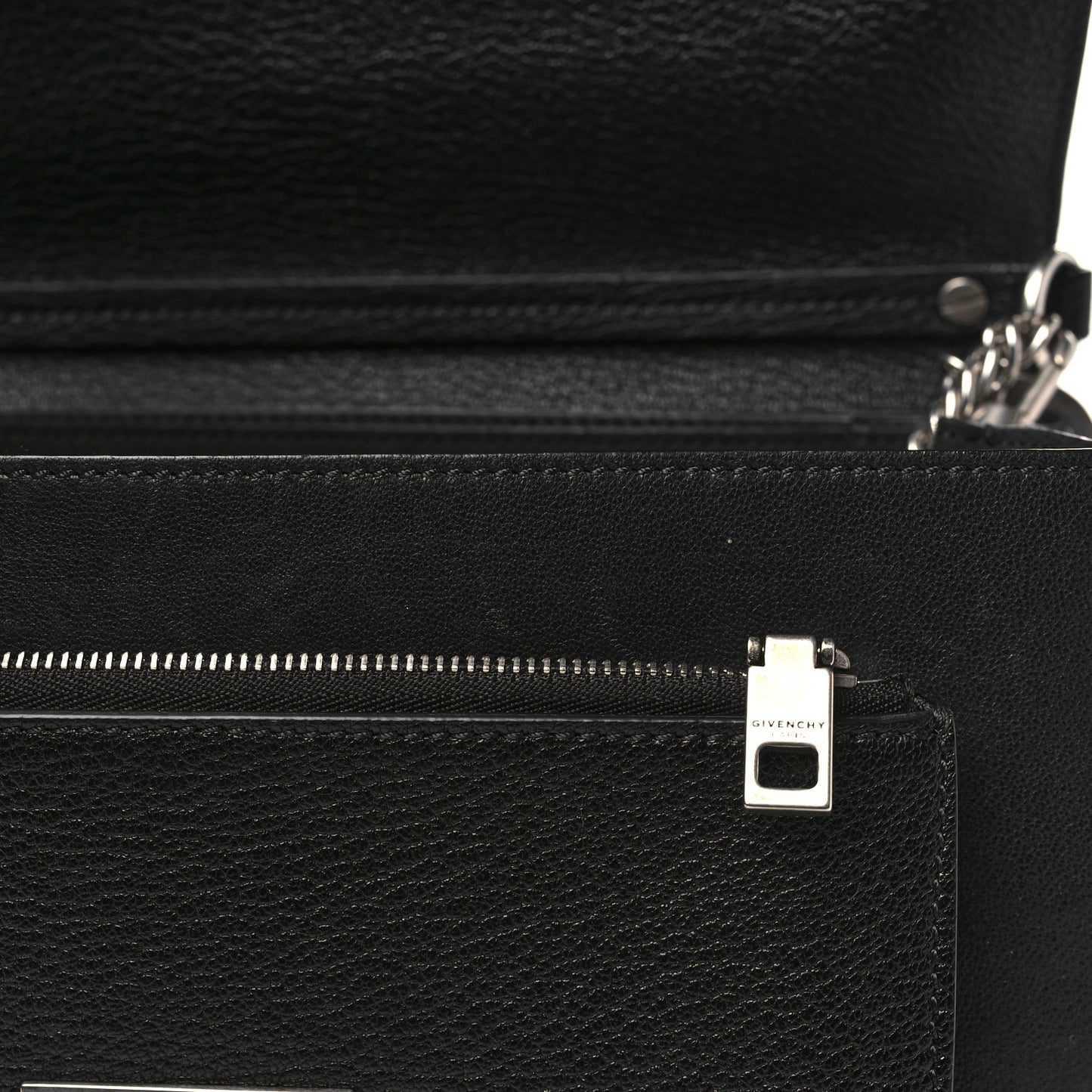 Sugar Goatskin Medium GV3 Shoulder Bag Black