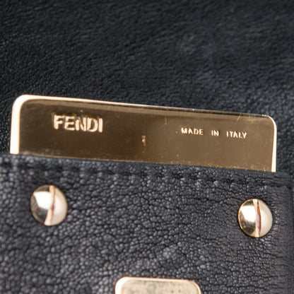 Fendi Calfskin Big Forever Mama Baguette Black 7 of 11