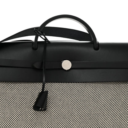 Hermes Criss Viking Vache Hunter Herbag Cabin Zip Retourne 50 Ecru Black 10 of 12