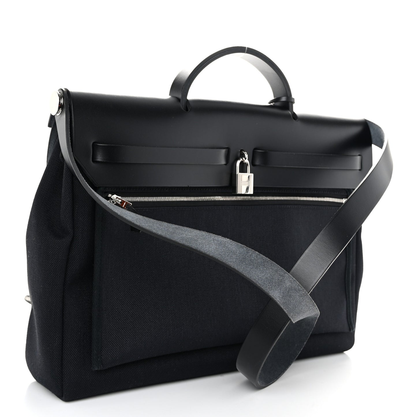 Military Toile Vache Hunter Herbag Messenger 39 Black