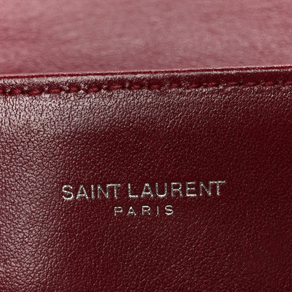 Saint Laurent Calfskin Y Quilted Monogram Medium Loulou Chain Satchel Palissandre 8 of 11