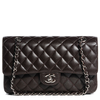 Chanel Caviar Quilted Medium Double Flap Brown 1 of 8