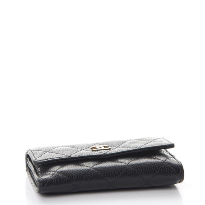 Chanel Caviar Quilted Flap Card Holder Black 4 of 9