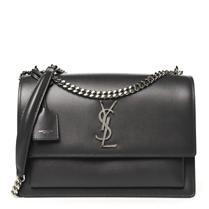 Saint Laurent Calfskin Large Monogram Sunset Earth 1 of 10
