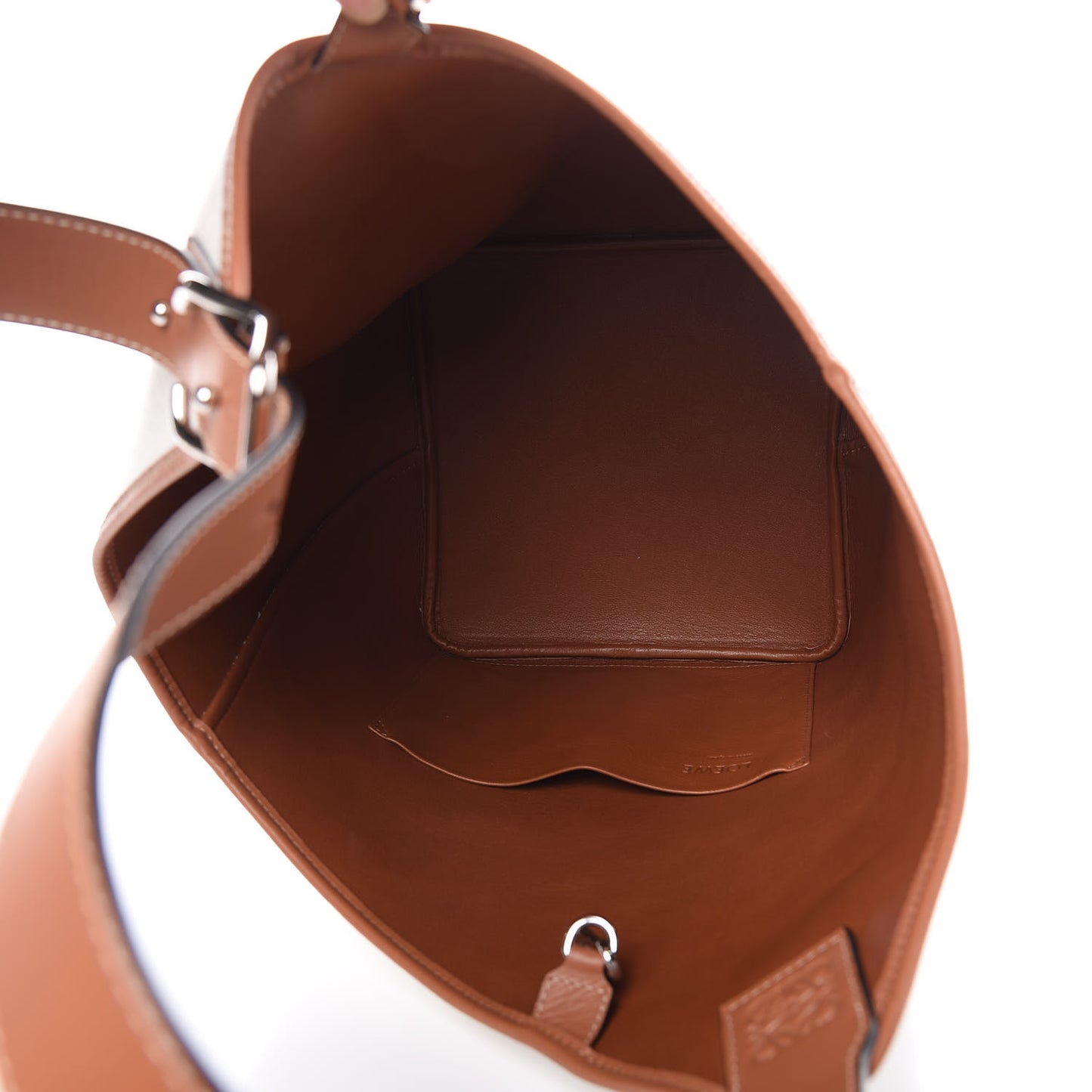 Linen Belted Strap Balloon Bucket Bag White