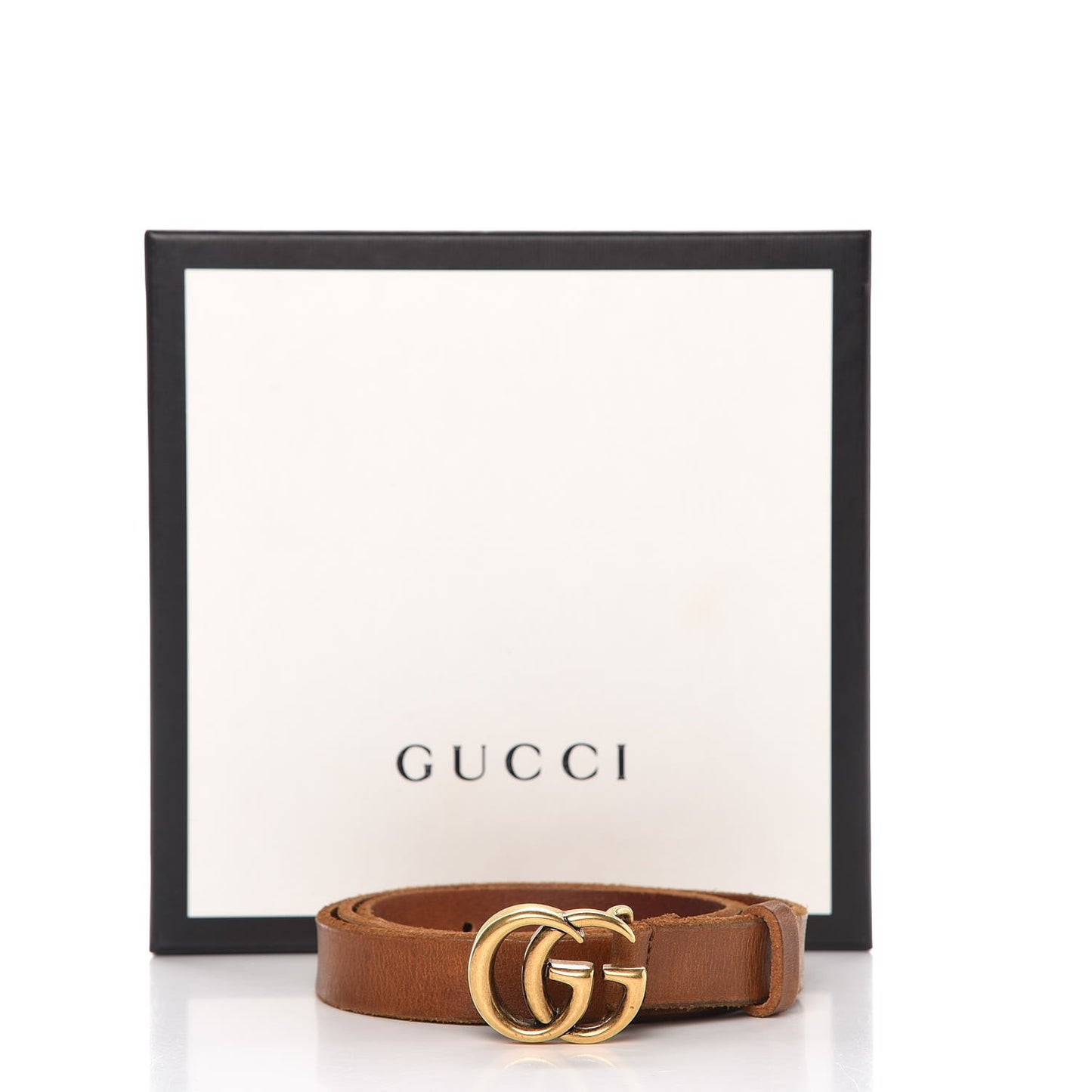 Faded Calfskin Double G 20mm Belt 80 32 Cuir