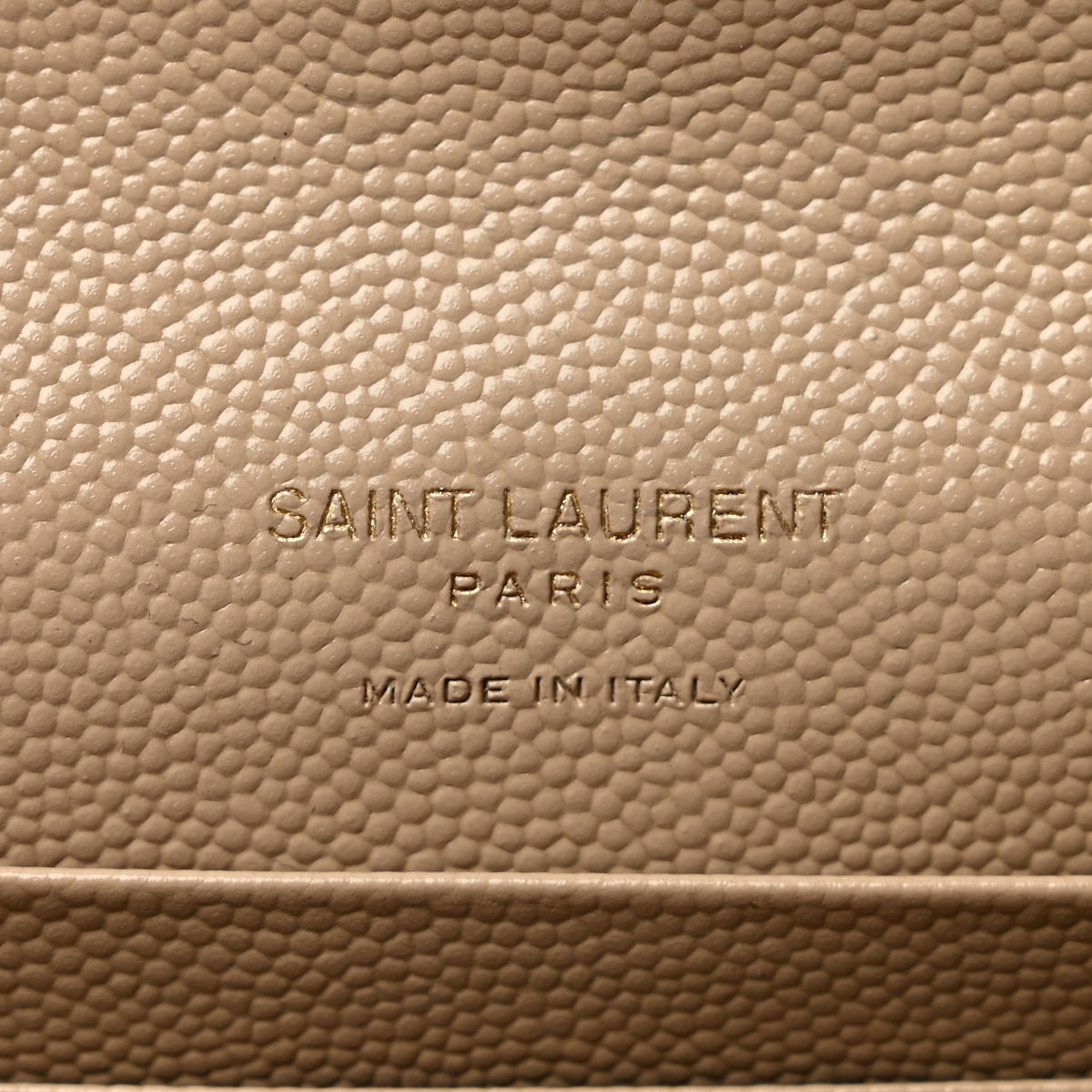 Grain De Poudre Matelasse Chevron Small Monogram Envelope Wallet Dark Beige