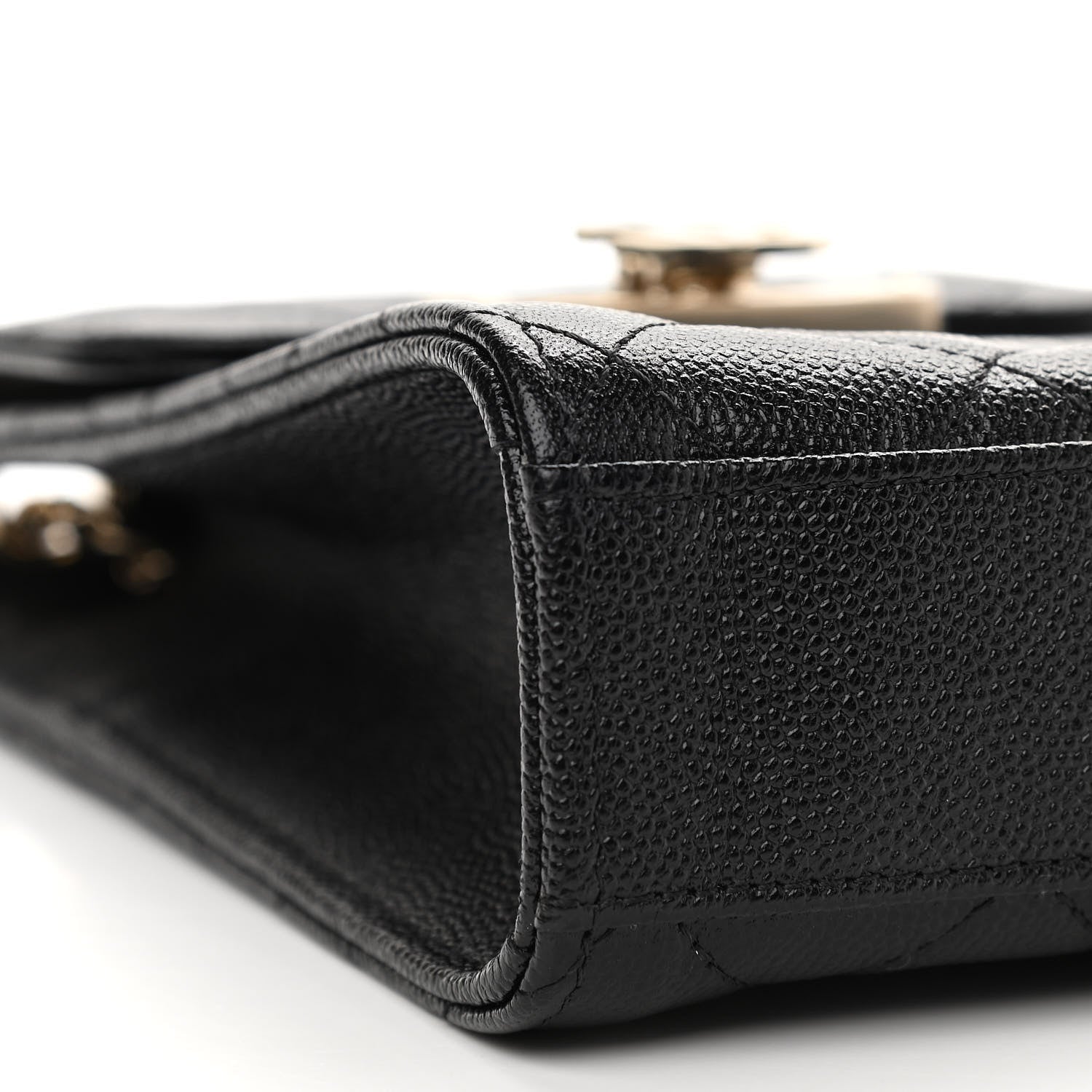 Chanel Caviar Quilted Golden Class Phone Holder Black 9 of 12