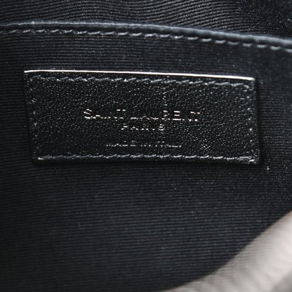 Saint Laurent Calfskin Matelasse Monogram Lou Camera Bag Black 8 of 9