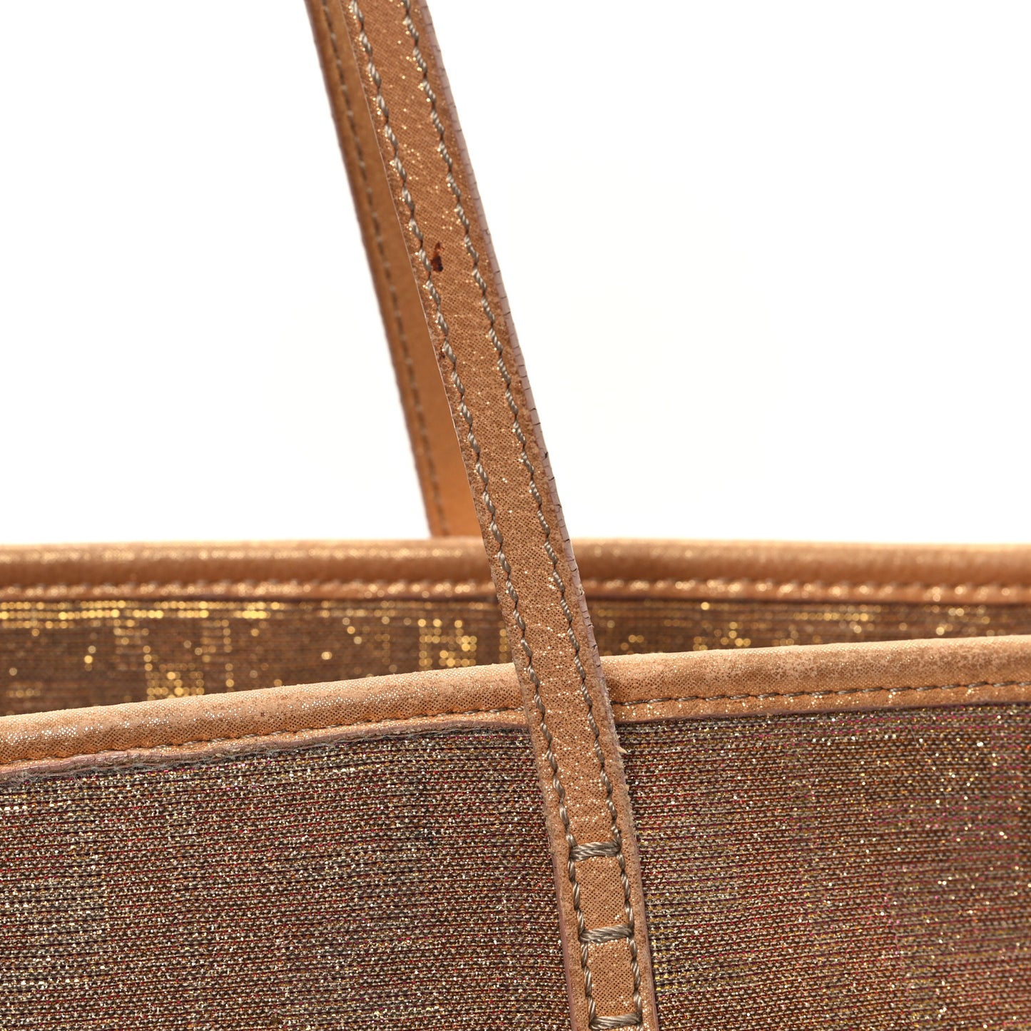 Metallic Lurex Zucca Medium Roll Tote Arancio