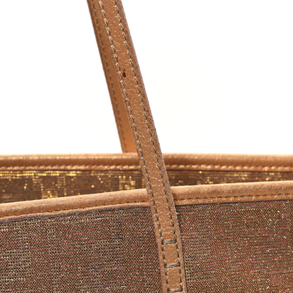 Fendi Metallic Lurex Zucca Medium Roll Tote Arancio 12 of 12