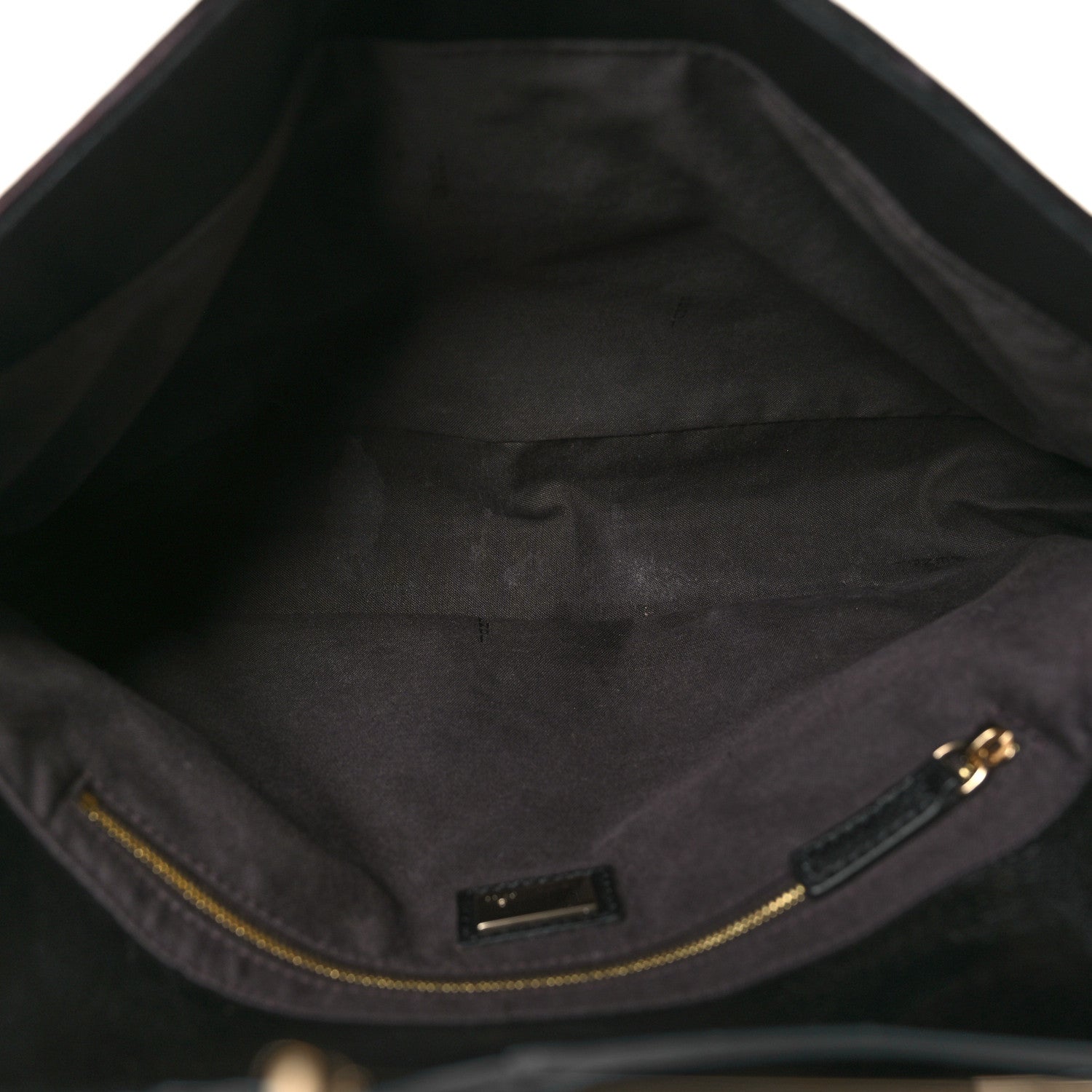 Fendi Zucca Quilted Maxi Baguette Shoulder Bag Black 5 of 11