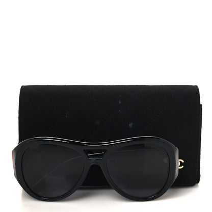 Chanel Acetate CC Pilot Sunglasses 5508 Black 8 of 8