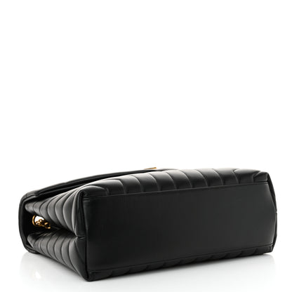 Saint Laurent Calfskin Y Quilted Monogram Medium Loulou Chain Satchel Black 4 of 10