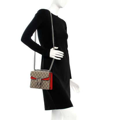 Gucci GG Supreme Monogram Mini Dionysus Shoulder Bag Hibiscus Red 2 of 7