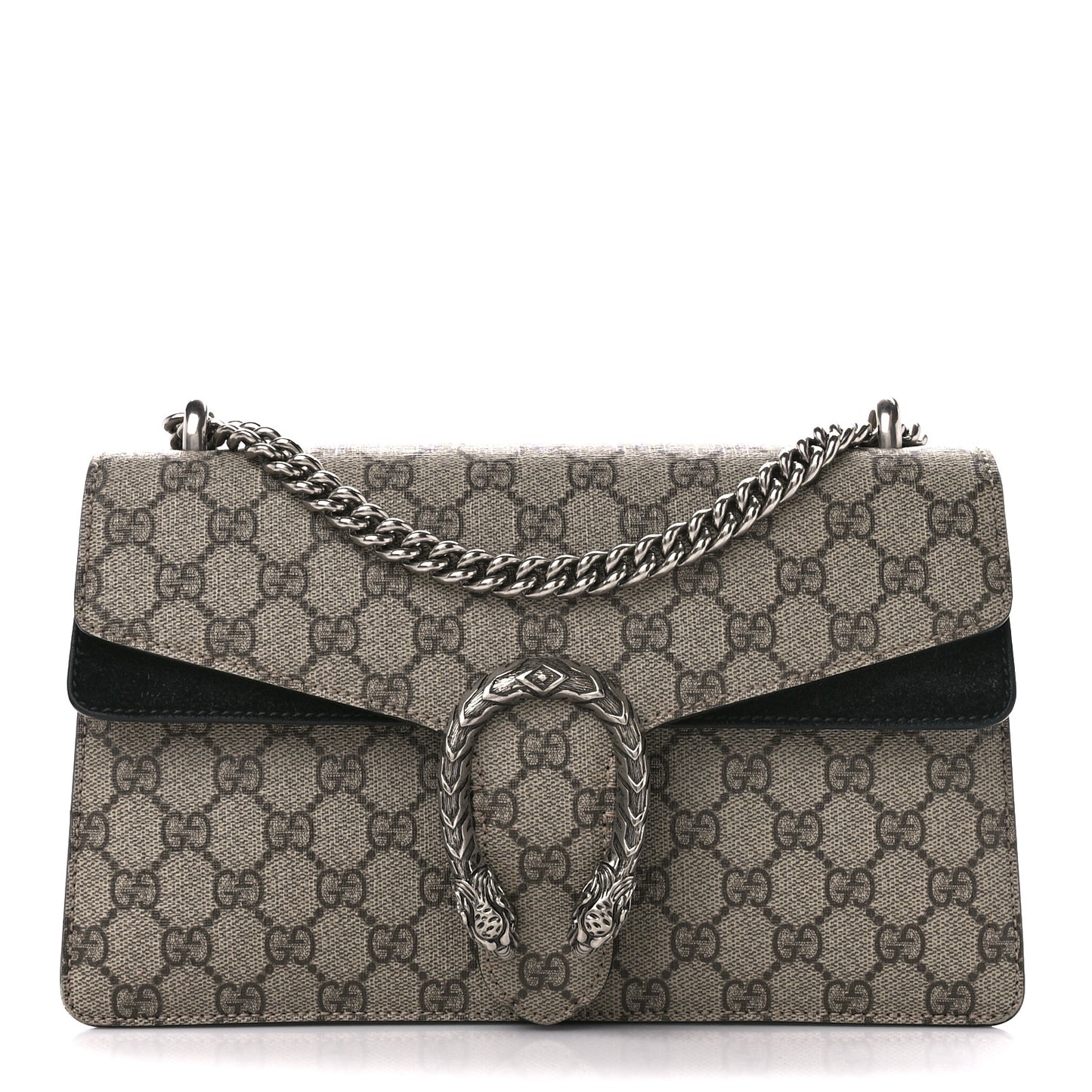 GG Supreme Monogram Small Dionysus Shoulder Bag Black