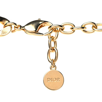 Christian Dior Metal Danseuse Etoile Chain Choker Necklace Gold 5 of 5
