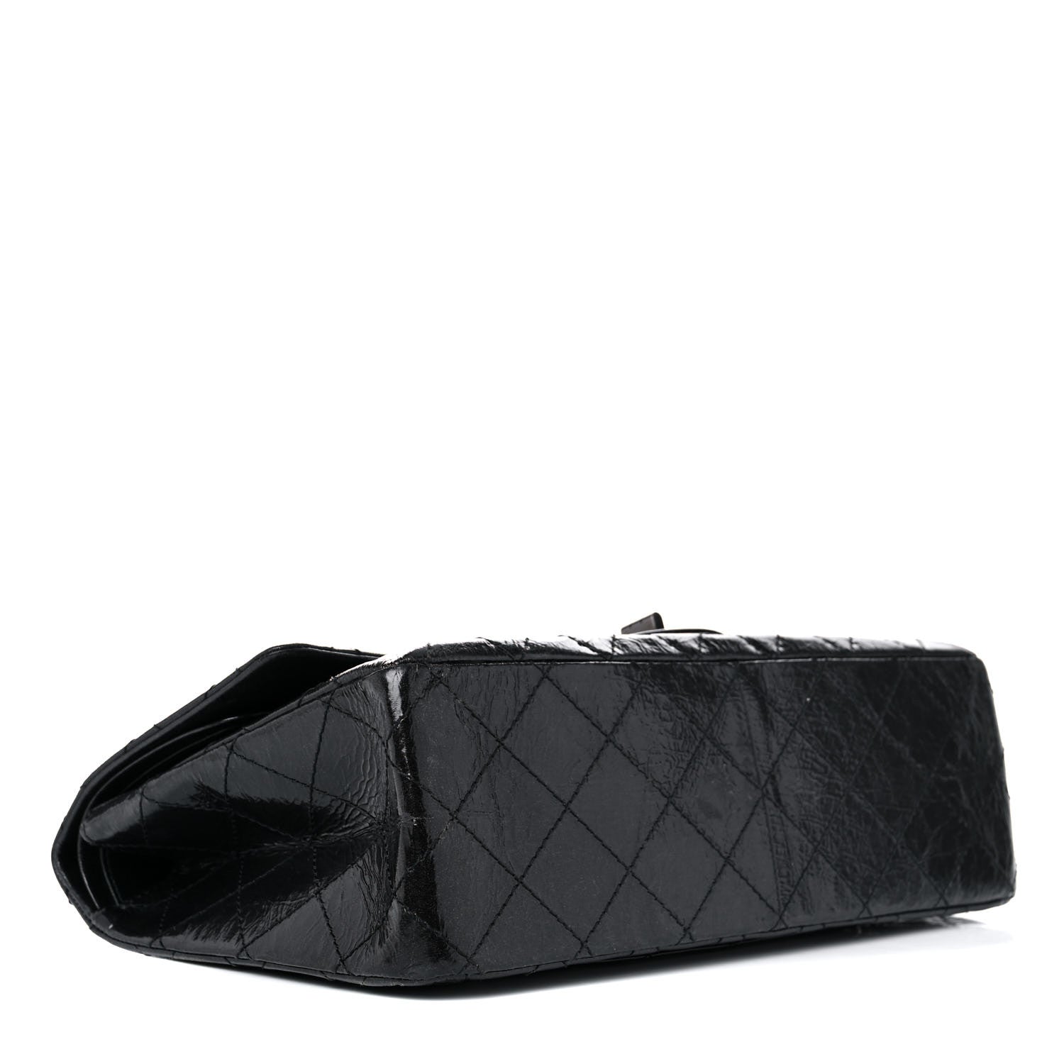 Chanel Glazed Aged Calfskin Quilted 2.55 Reissue 227 Flap Black 4 of 20