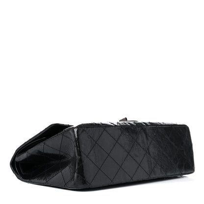 Chanel Glazed Aged Calfskin Quilted 2.55 Reissue 227 Flap Black 4 of 20