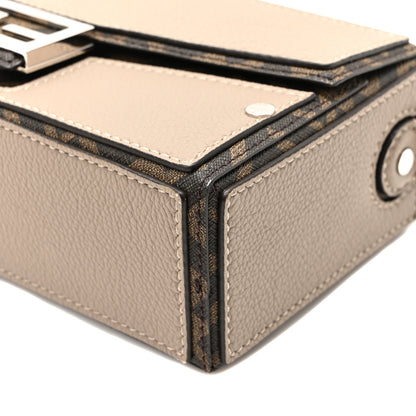 Fendi Vitello Cher Jacquard FF Lines Baguette Soft Trunk Tortora Tobacco Moro 10 of 10