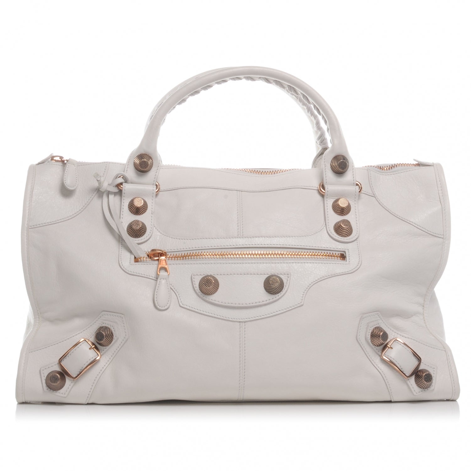 Balenciaga Agneau Giant 21 Rose Gold Hardware Work White Light 1 of 7