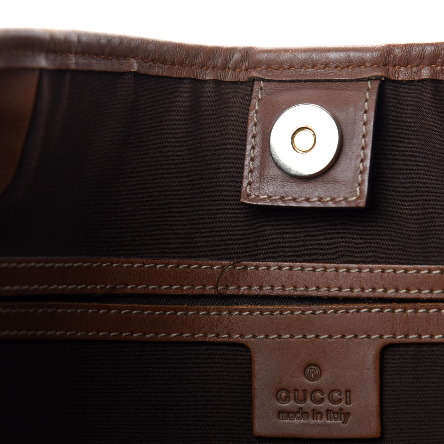GG Plus Monogram Large Joy Tote Brown