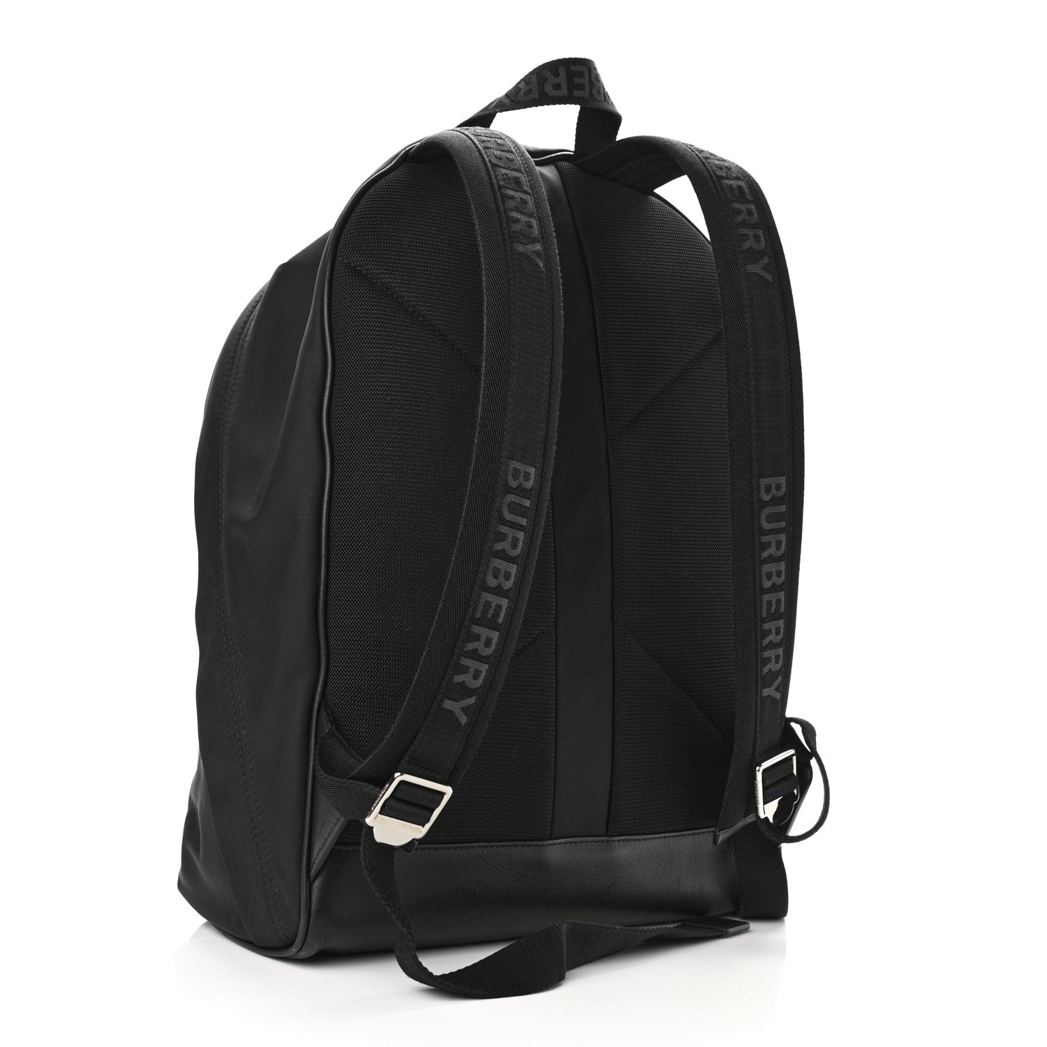 Burberry Nylon Logo Print Medium Rucksack Backpack Black 3 of 11