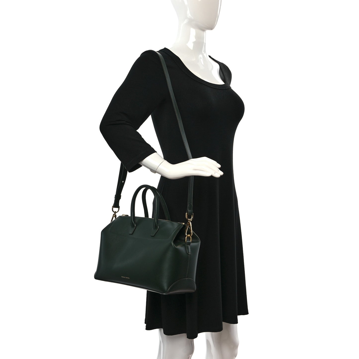 Calfskin Mini Travel Crossbody Bag Moss
