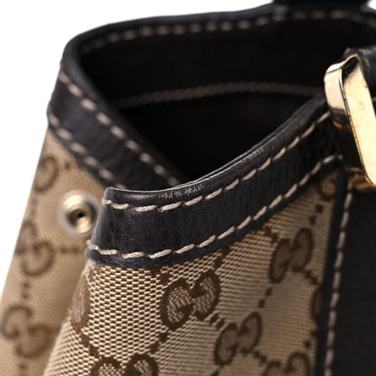 Gucci Monogram New Ladies Web Tote Dark Brown 22 of 24