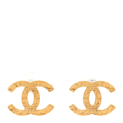 Chanel Metal CC Earrings Gold 1 of 5