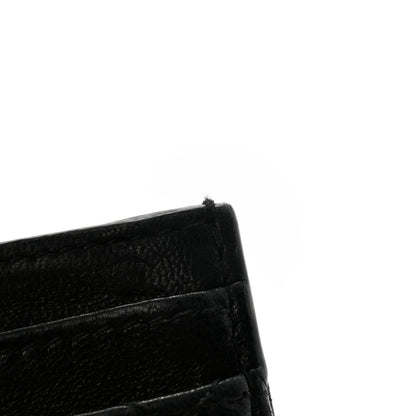 Saint Laurent Lambskin Quilted Gaby Credit Card Case Black 9 of 11