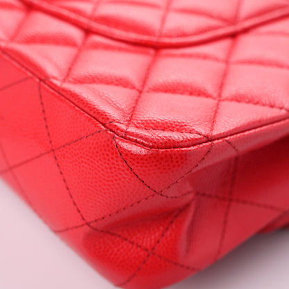 Chanel Caviar Quilted Medium Double Flap Red 11 of 17