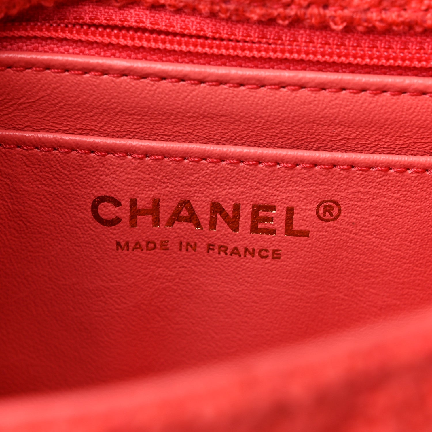 Chanel Tweed Quilted 2.55 Reissue Mini Flap Coral 6 of 9
