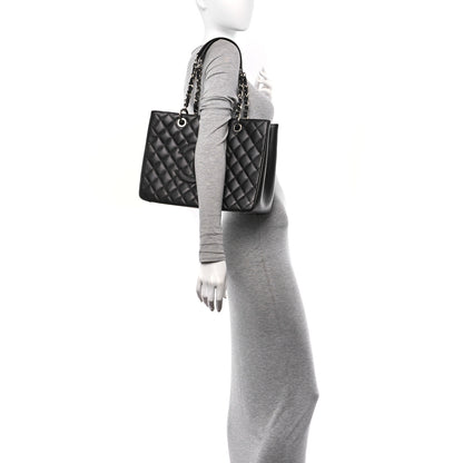 Chanel Caviar Quilted Grand Shopping Tote GST Black 2 of 11