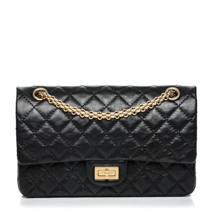 Chanel Aged Calfskin Quilted 2.55 Reissue 225 Flap Black 1 of 7