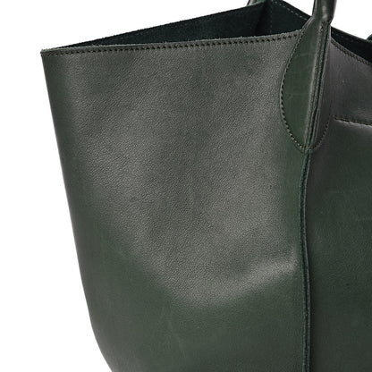 Celine Smooth Calfskin Medium Big Bag Dark Green 9 of 11