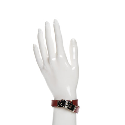 Hermes Chamonix Kelly Double Tour Bracelet S Rouge Garance 2 of 7
