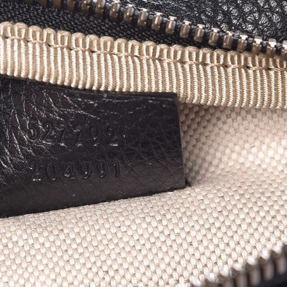 Grained Calfskin Small Logo Belt Bag Black
