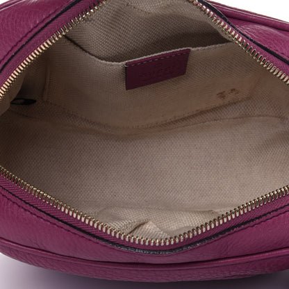 Gucci Pebbled Calfskin Small Soho Disco Bag Peonia Flower 4 of 11