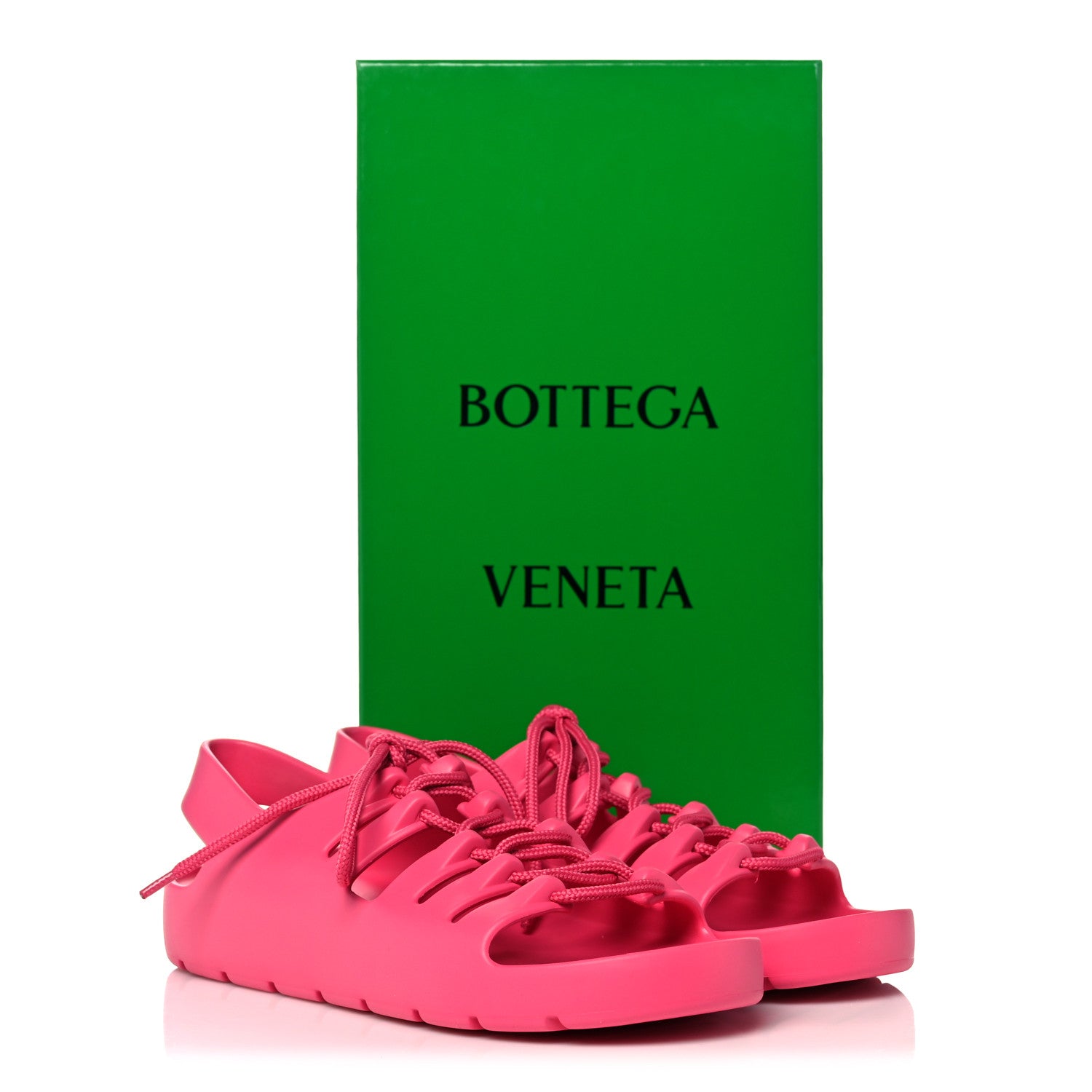 Bottega Veneta Rubber Jelly Sandals 37 Cranberry 8 of 8