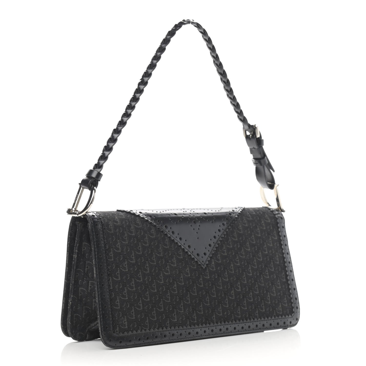 Christian Dior Monogram D Trick Shoulder Bag Black 3 of 13
