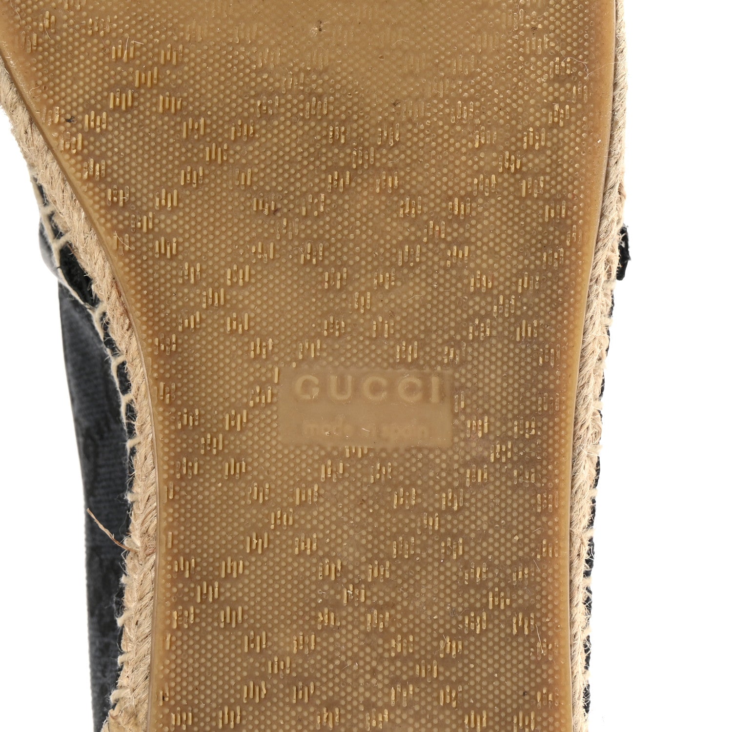 Gucci Monogram Espadrilles 38 Black 7 of 10