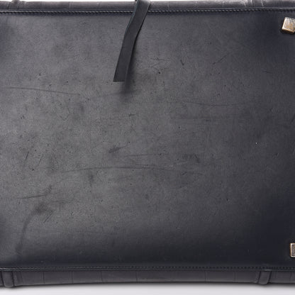Celine Crocodile Embossed Nubuck Medium Phantom Luggage Navy Blue 10 of 18
